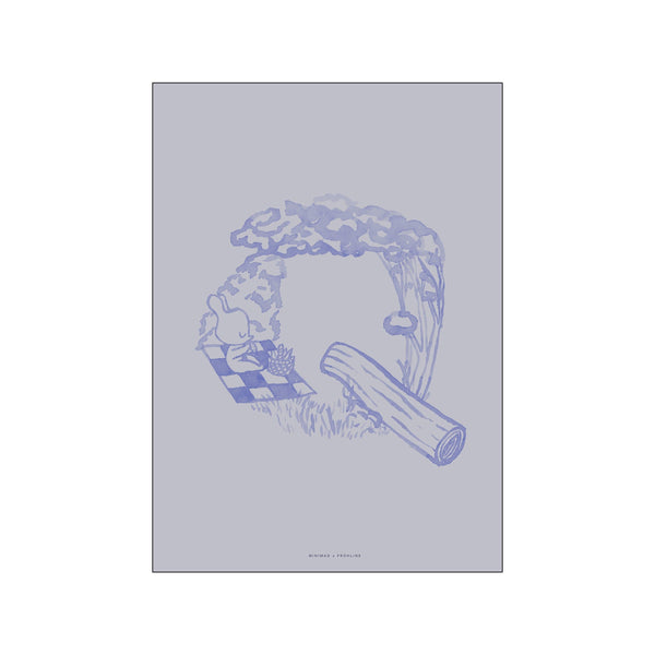 Q - Skyblue — Art print by Frohline - Kids from Poster & Frame