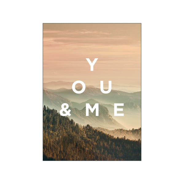 Quotes You And Me — Art print by Faunascapes from Poster & Frame