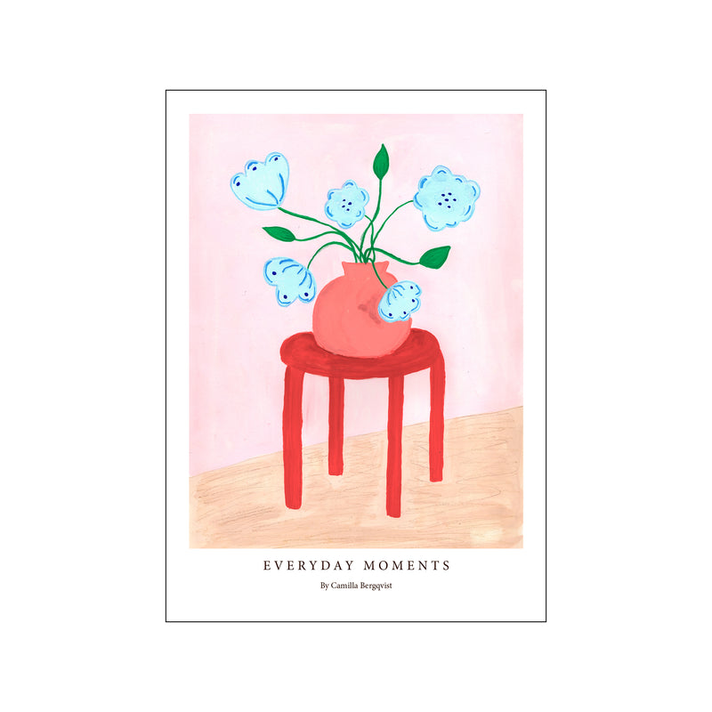 Red Stool — Art print by Camilla Bergqvist from Poster & Frame