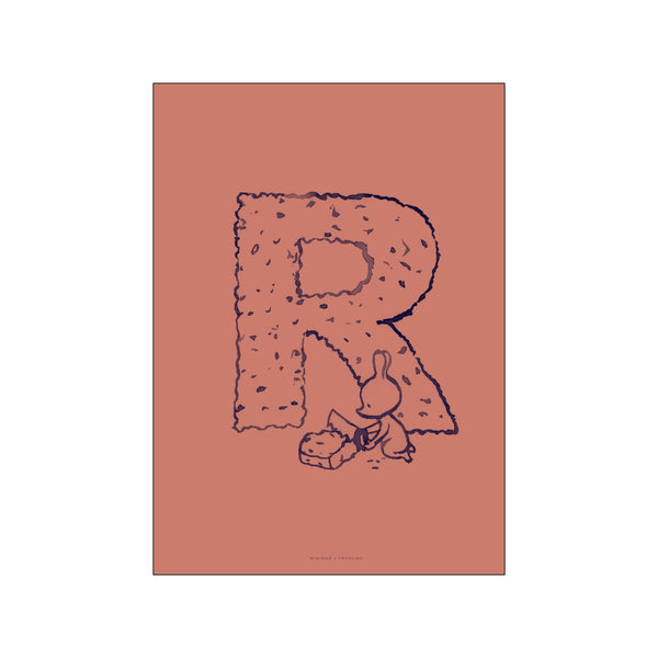 R - Terracotta — Art print by Frohline - Kids from Poster & Frame