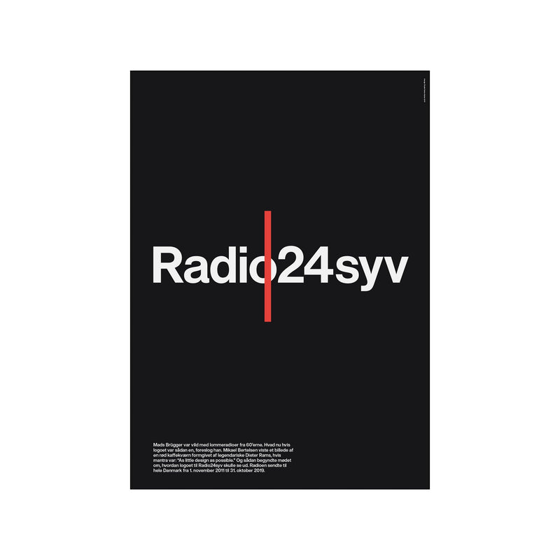 Radio24syv - Sort — Art print by Tobias Røder SHOP from Poster & Frame