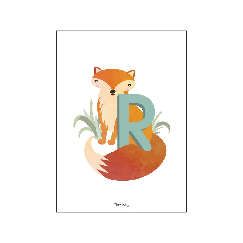 R for Ræv — Art print by Tiny Tails from Poster & Frame