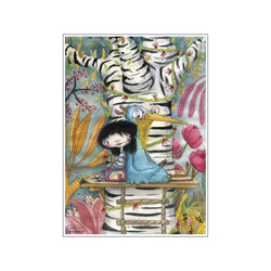 Reading buddy — Art print by Zarah Juul from Poster & Frame