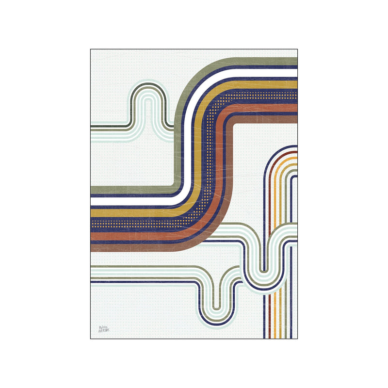 Retro Subway I — Art print by Wild Apple from Poster & Frame