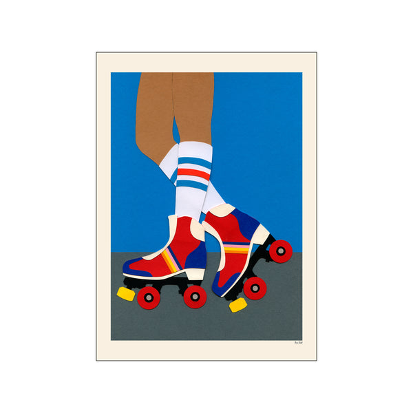 Rosi Feist - 70's roller skate girl — Art print by PSTR Studio from Poster & Frame