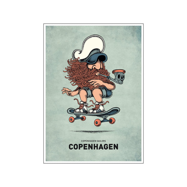 Skateboard — Art print by Copenhagen Poster from Poster & Frame