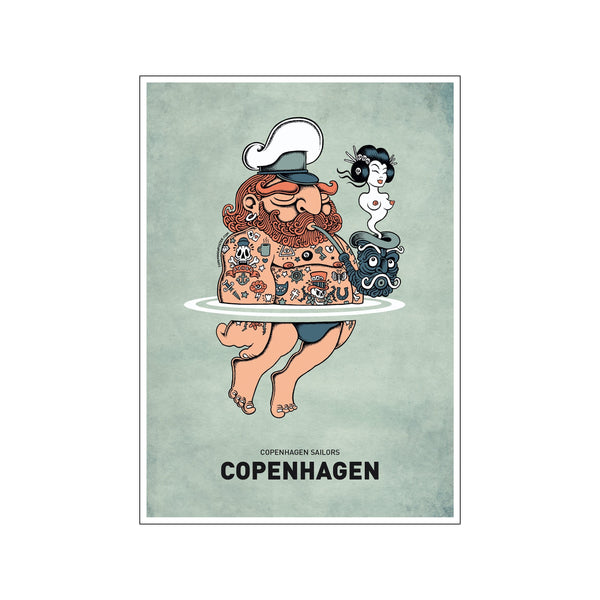 Summer Sailor — Art print by Copenhagen Poster from Poster & Frame