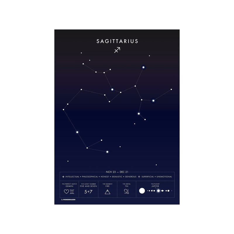 Sagittarius — Art print by Wonderhagen from Poster & Frame