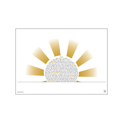 Se nu stiger solen af havets skød — Art print by Songshape from Poster & Frame