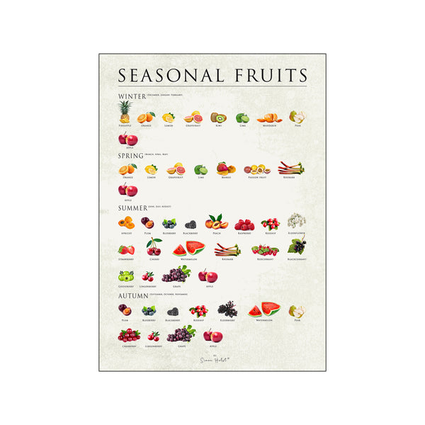Seasonal fruits — Art print by Simon Holst from Poster & Frame