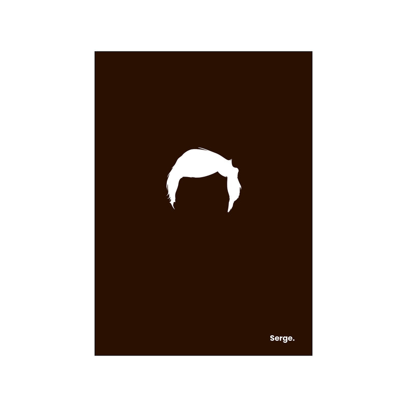 Serge - Black — Art print by Mugstars CO from Poster & Frame