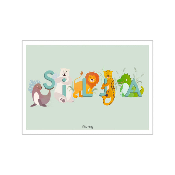 Silja - grøn — Art print by Tiny Tails from Poster & Frame
