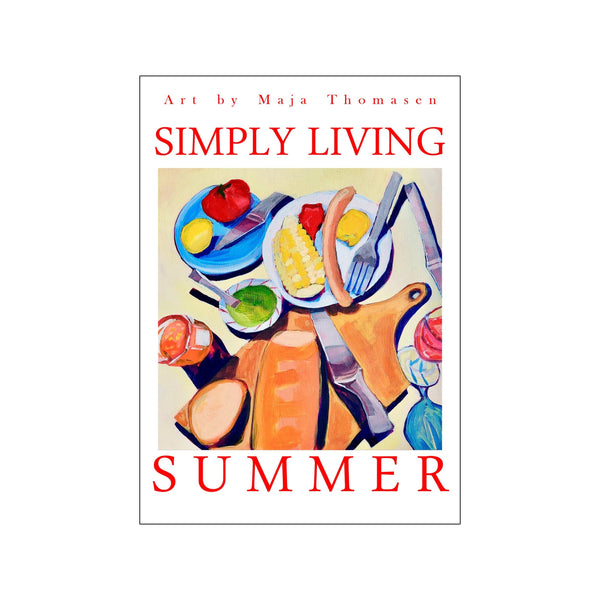 Simply Living x Summer — Art print by MaTho Art from Poster & Frame