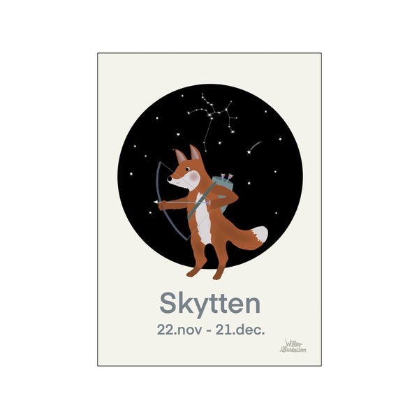 Skytten Blå — Art print by Willero Illustration from Poster & Frame