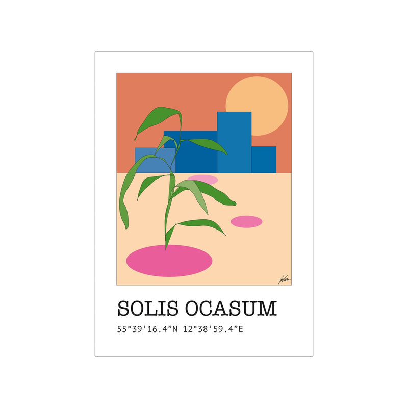 Solis Ocasum — Art print by Justesen Plakater from Poster & Frame