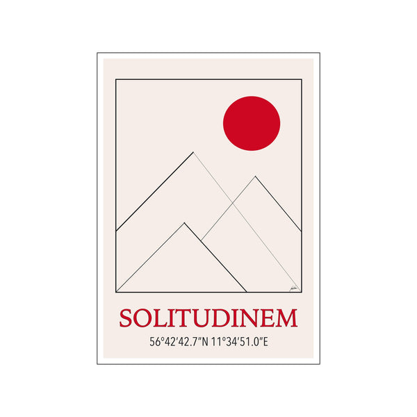 Solitudinem — Art print by Justesen Plakater from Poster & Frame