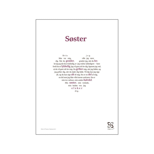 Søster — Art print by Songshape from Poster & Frame