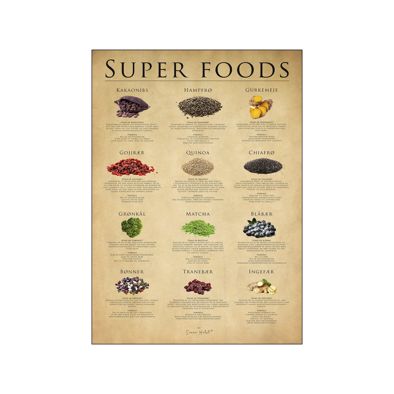 Superfood, papir — Art print by Simon Holst from Poster & Frame