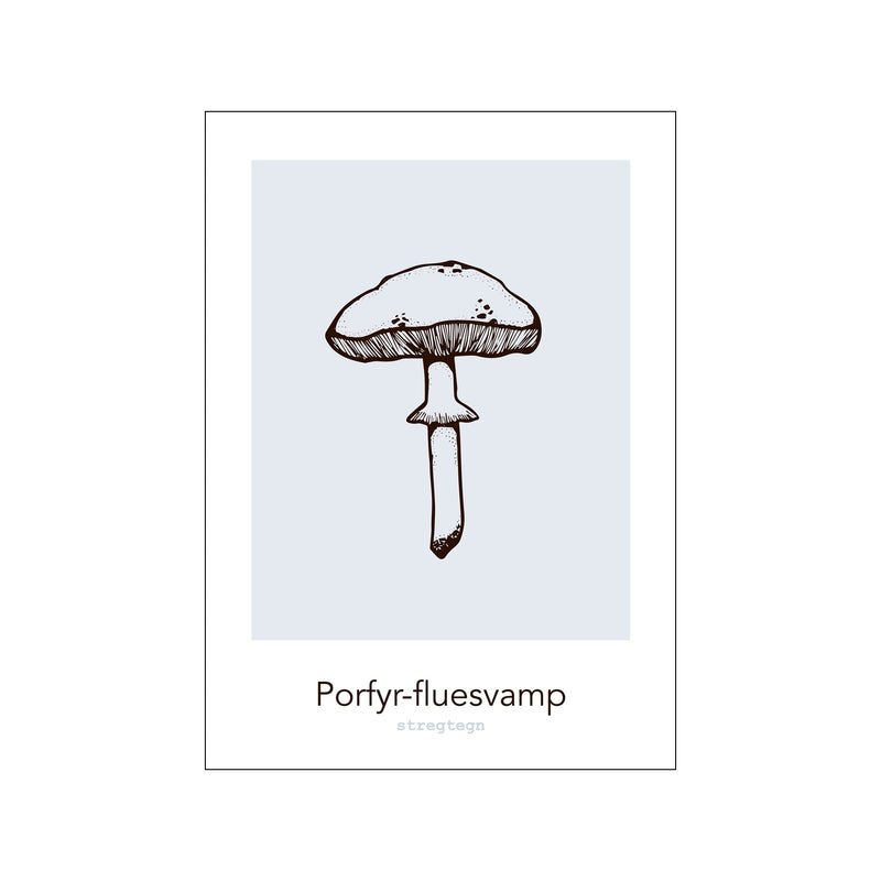 Porfyr-fluesvamp — Art print by Stregtegn from Poster & Frame