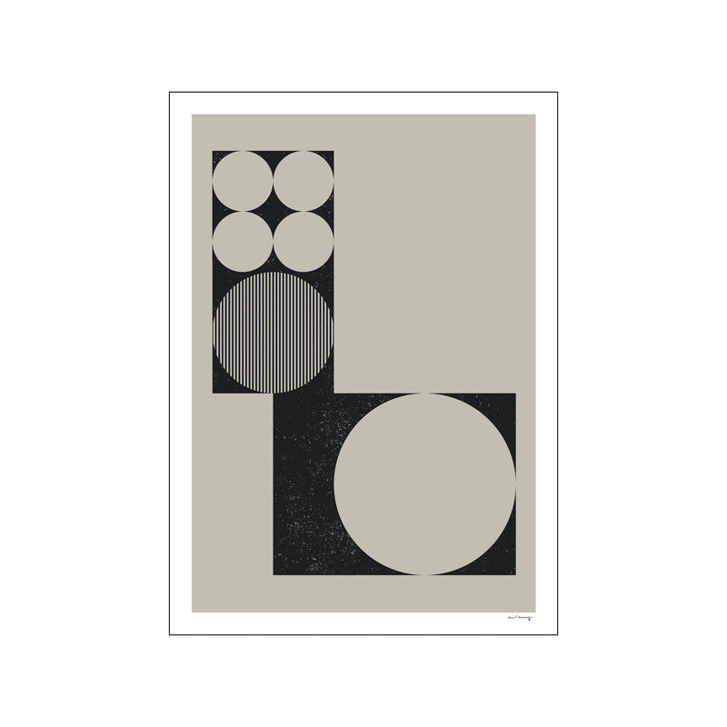 System - Grå — Art print by CAC x Frank H. Mayday from Poster & Frame
