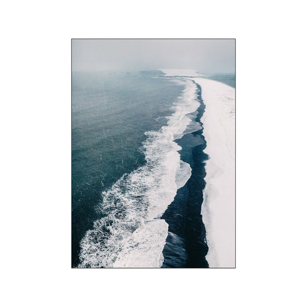 The Black Beach from Above — Art print by Daniel S. Jensen from Poster & Frame