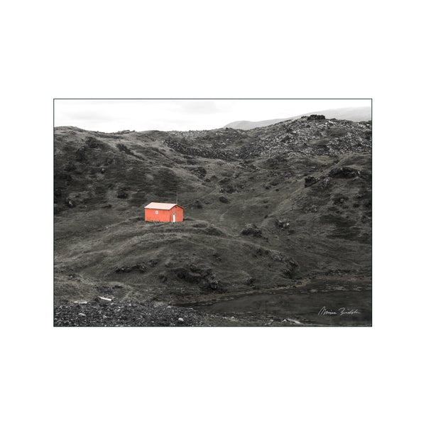 The orange house — Art print by Monica Bindslev from Poster & Frame