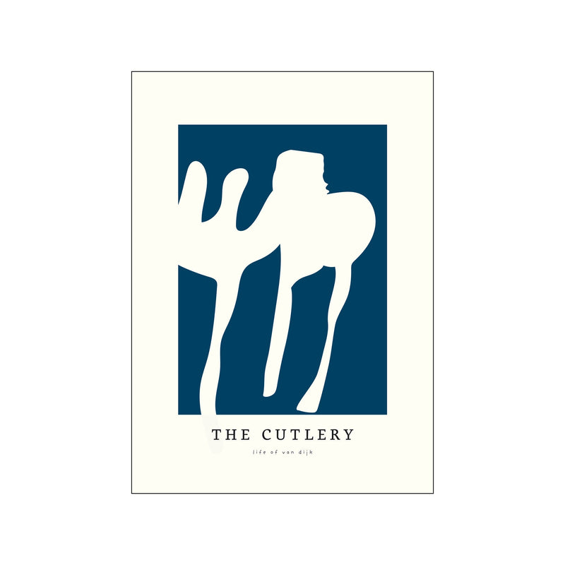 TheCutlery Navy — Art print by Life of van Dijk from Poster & Frame