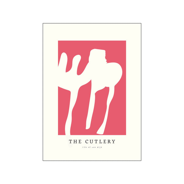 TheCutlery Pink — Art print by Life of van Dijk from Poster & Frame