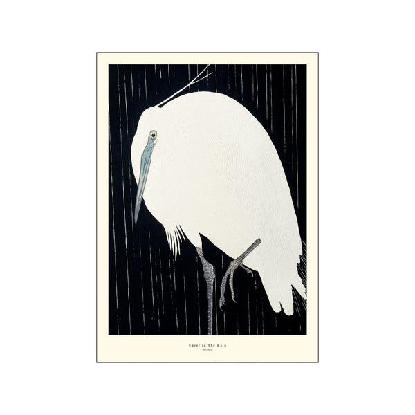 Egretin The Rain — Art print by A.P. Atelier from Poster & Frame
