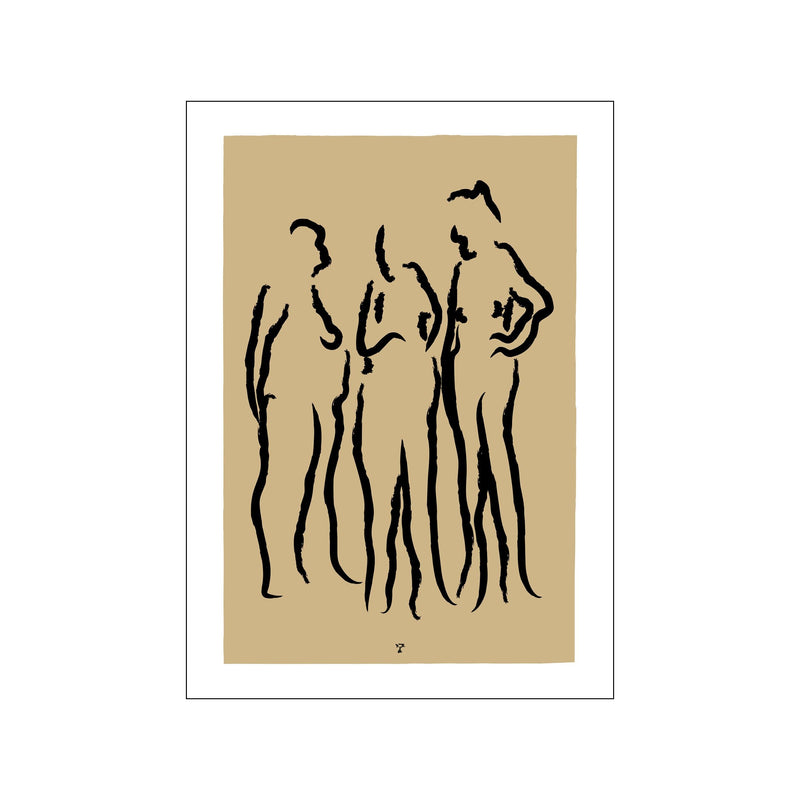 Three Ladies Talking — Art print by Prints Please from Poster & Frame