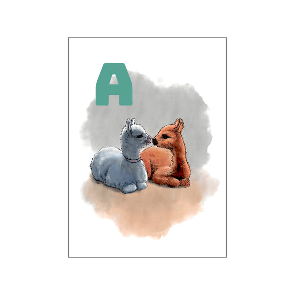 A GREY Alpaca — Art print by Tinasting from Poster & Frame