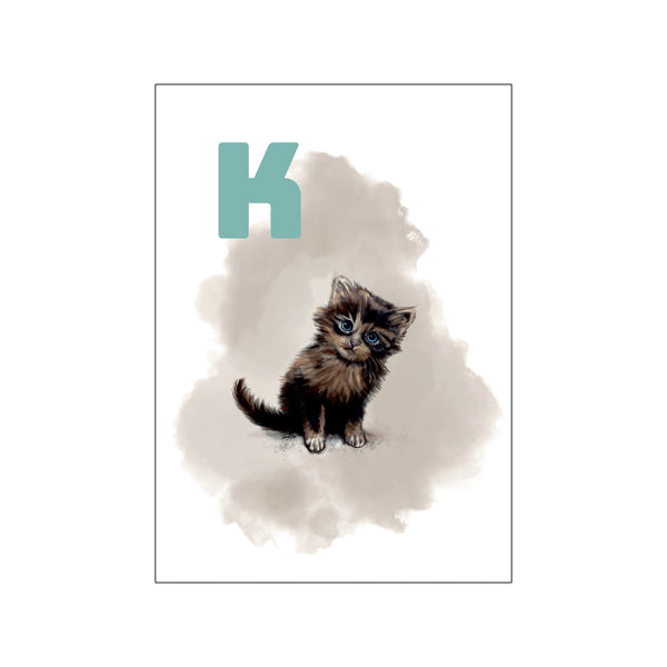 K Grey Kat — Art print by Tinasting from Poster & Frame