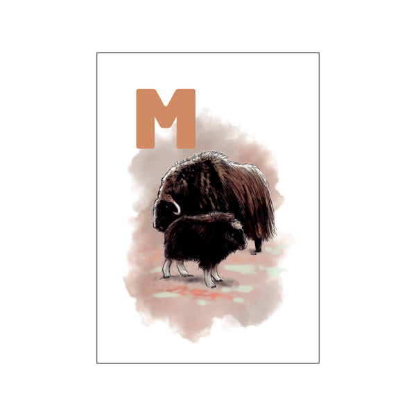 M Brown Moskusokse — Art print by Tinasting from Poster & Frame