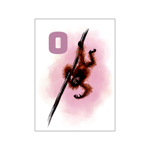 O Pink Orangutang — Art print by Tinasting from Poster & Frame