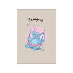 Swinging — Art print by Tinasting from Poster & Frame