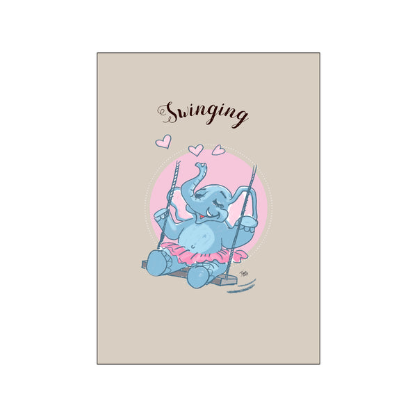 Swinging — Art print by Tinasting from Poster & Frame