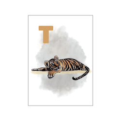 T Grey Tiger — Art print by Tinasting from Poster & Frame