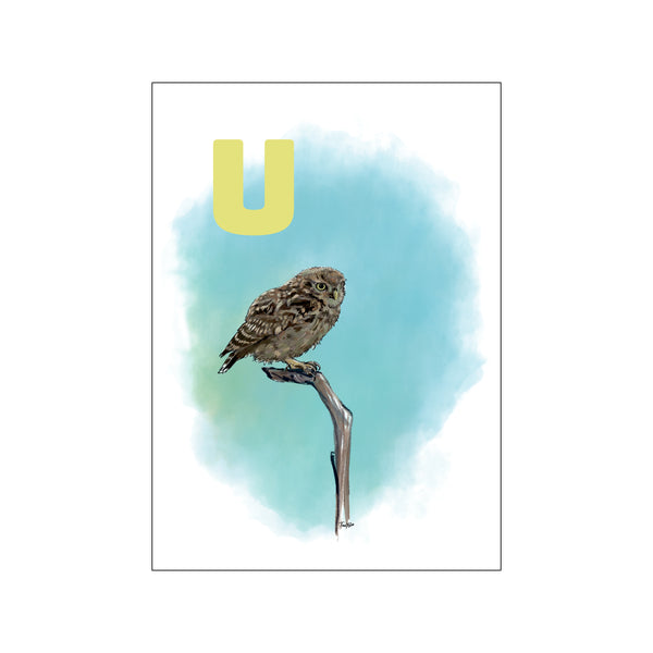 U Green Ugle — Art print by Tinasting from Poster & Frame