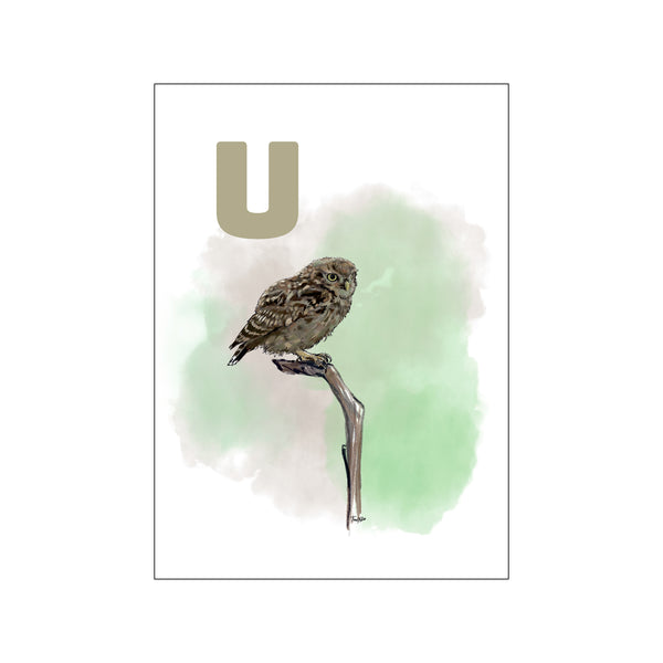U Grey Ugle — Art print by Tinasting from Poster & Frame