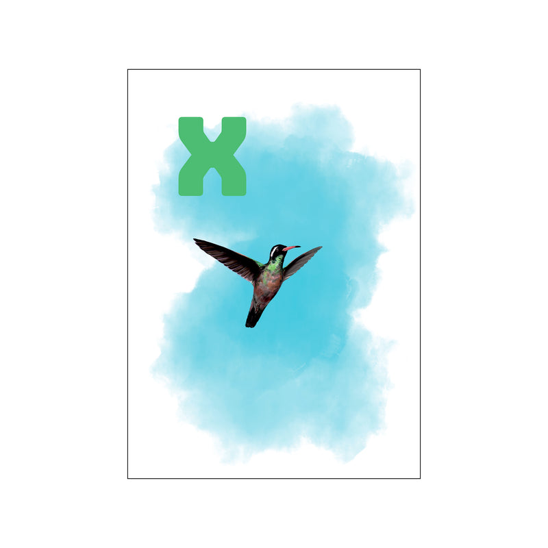 X Blue Xantus — Art print by Tinasting from Poster & Frame