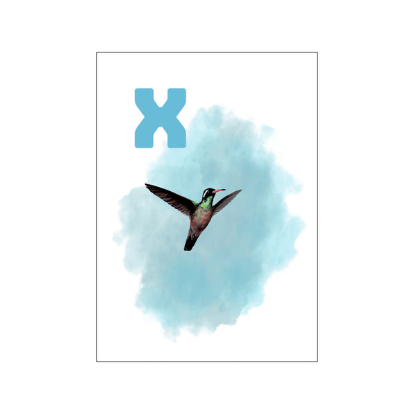 X Light Blue Xantus — Art print by Tinasting from Poster & Frame