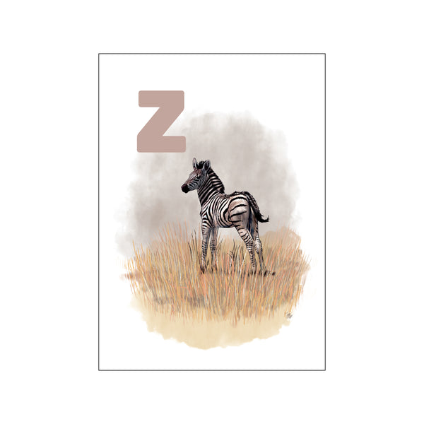 Z grey Zebra — Art print by Tinasting from Poster & Frame