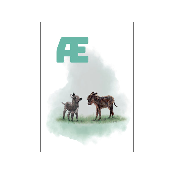Æ Grey Æsel — Art print by Tinasting from Poster & Frame