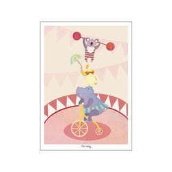 Tiny Circus børneplakat lyserød — Art print by Tiny Tails from Poster & Frame
