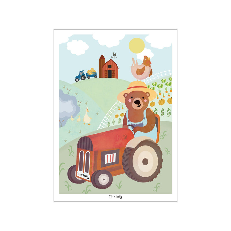 Traktorplakat — Art print by Tiny Tails from Poster & Frame