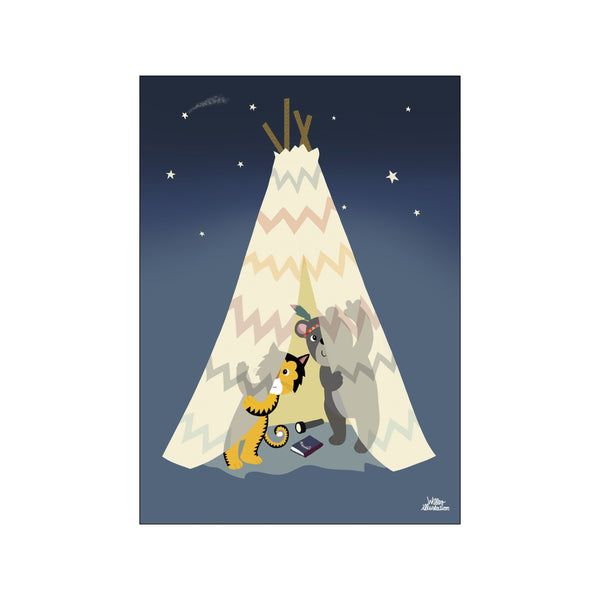 Tipi Time — Art print by Willero Illustration from Poster & Frame