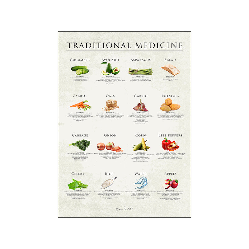 Traditional Medicine — Art print by Simon Holst from Poster & Frame