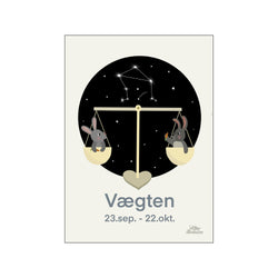 Vægten Blå — Art print by Willero Illustration from Poster & Frame