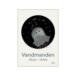 Vandmanden Blå — Art print by Willero Illustration from Poster & Frame