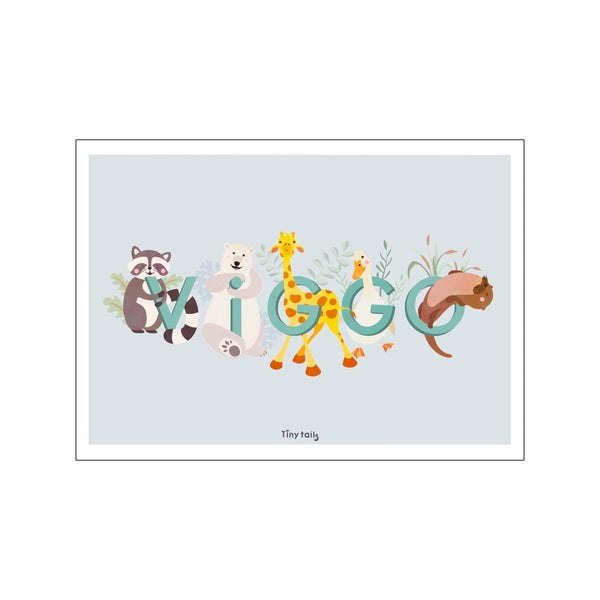 Viggo - blå — Art print by Tiny Tails from Poster & Frame